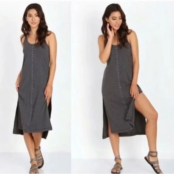 Free People Dresses & Skirts - We the Free Dark Gray Drop Needle Rib Venice Tunic‎ Dress Medium